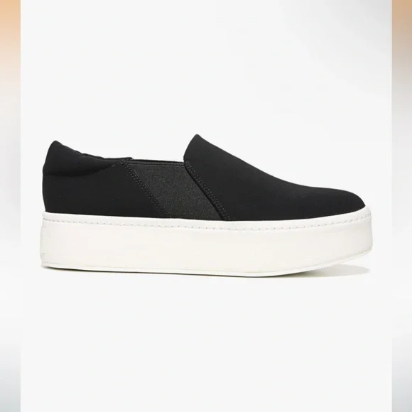 Vince Warren Black Slip-On Platform Sneakers - Picture 5 of 16